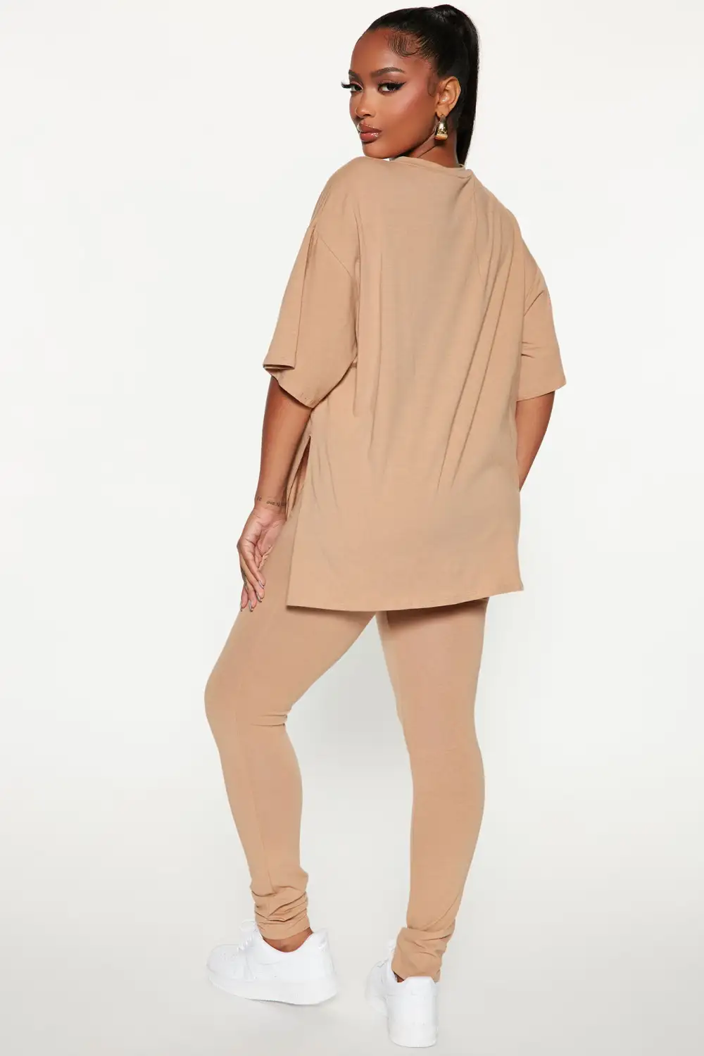 The Anti Social Legging Set - Taupe