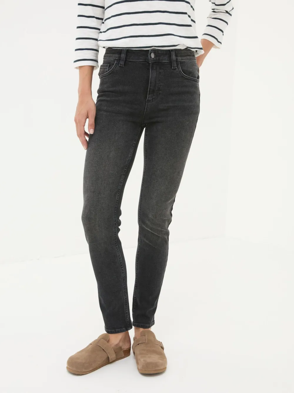 Sway Washed Black Slim Jeans