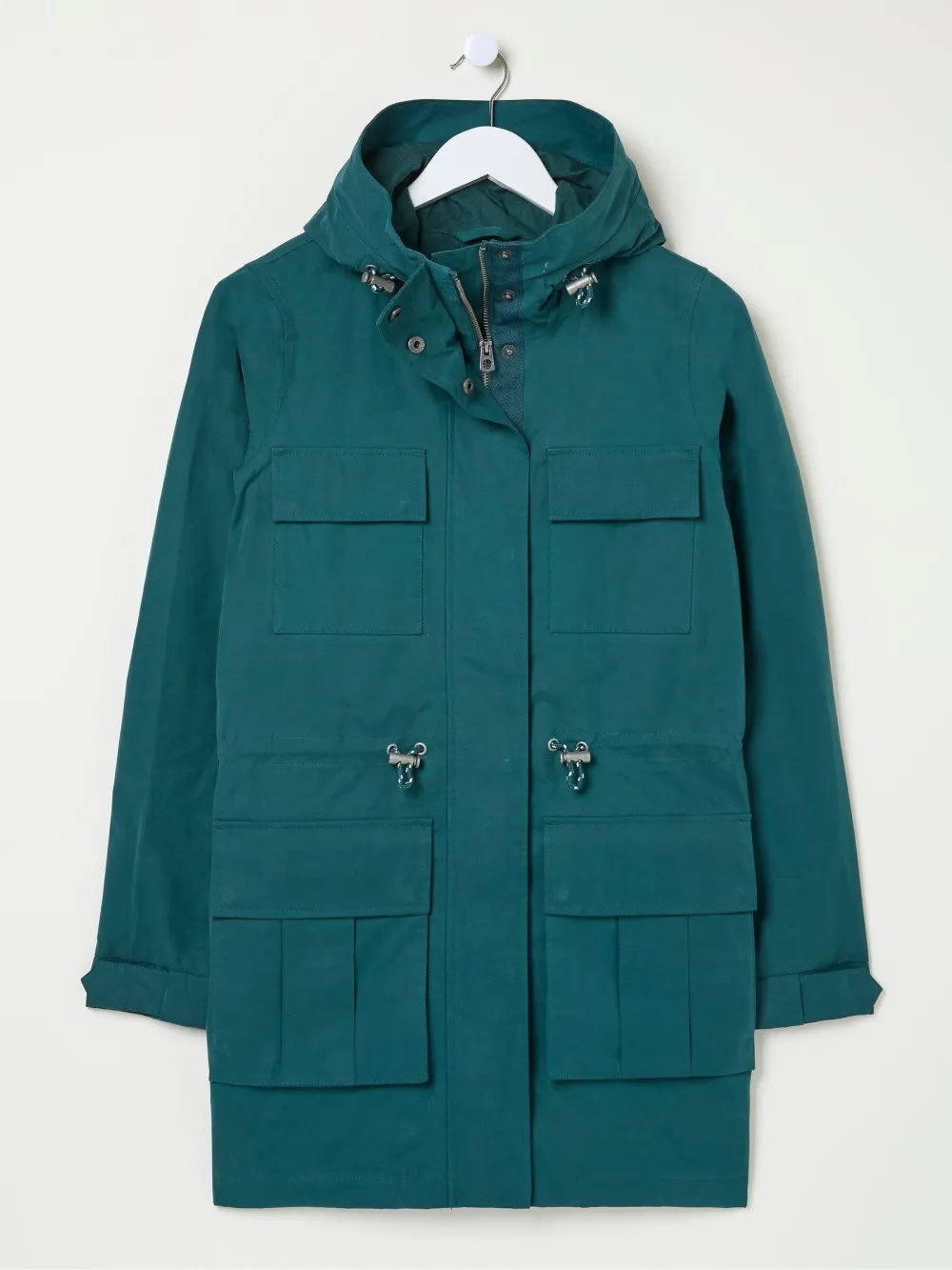 Tiegan Teal Blue Waterproof Coat