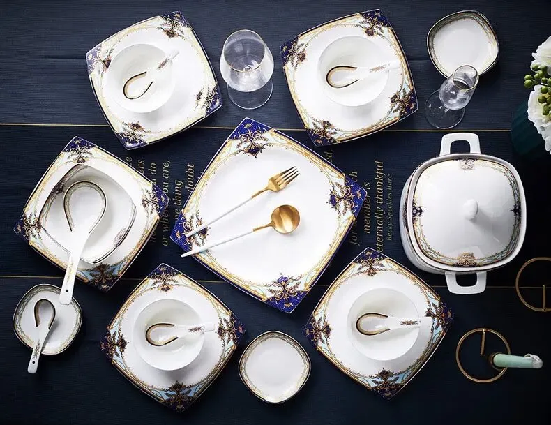 (Store Closing Sale) 60 pieces fine ceramic tableware set