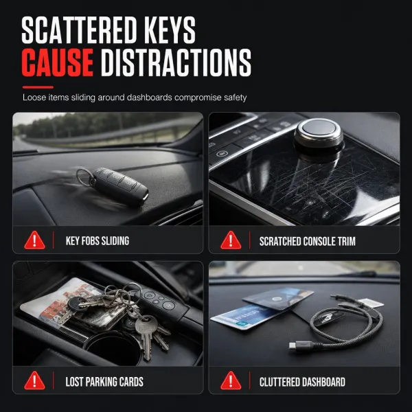 Car Key Fob Holder with Hook