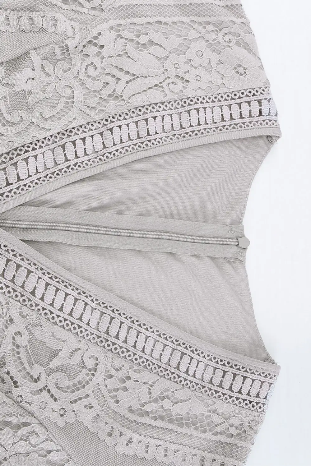V-Neck Lace Maxi Dress