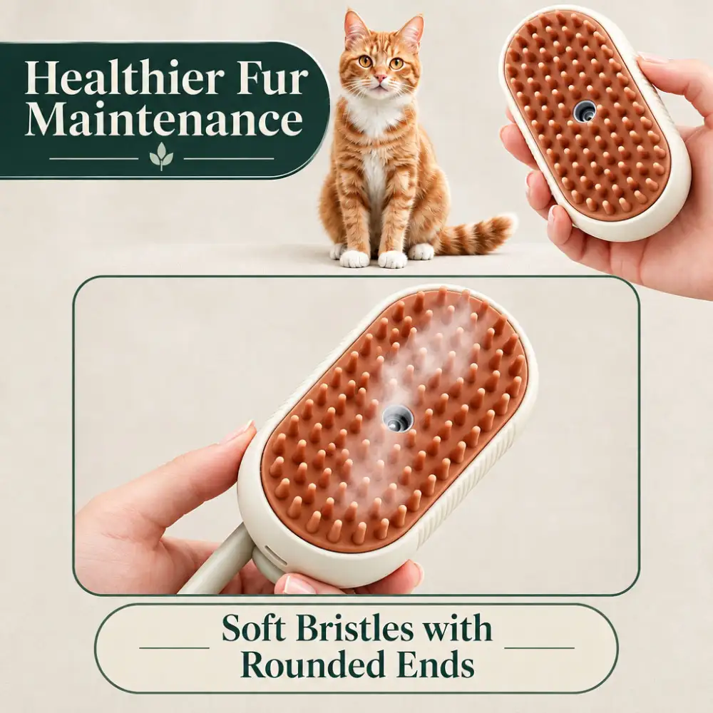 Pet Spray Massage Comb Cat Steam Brush