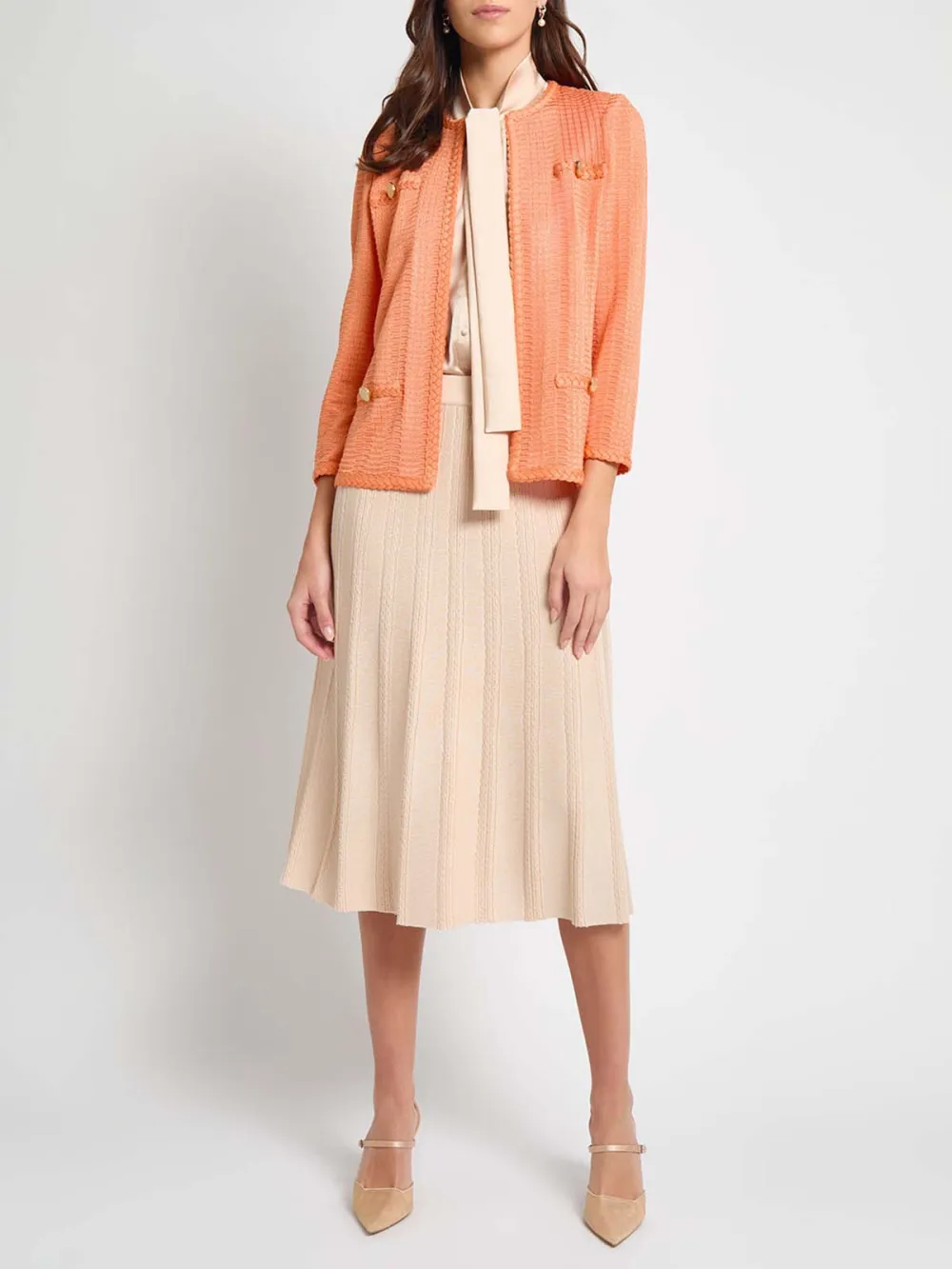 Front Shoulder Knitted Jacket