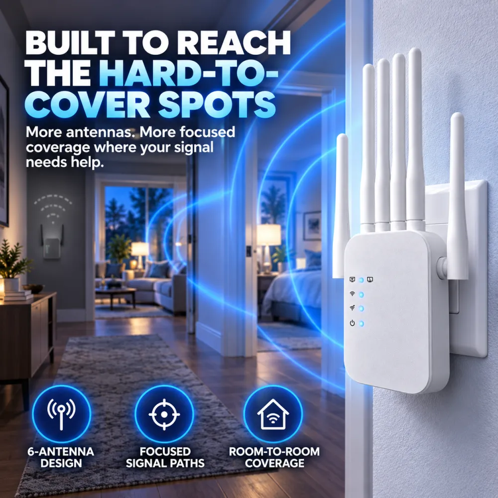 Wall-Penetrating WiFi Signal Booster