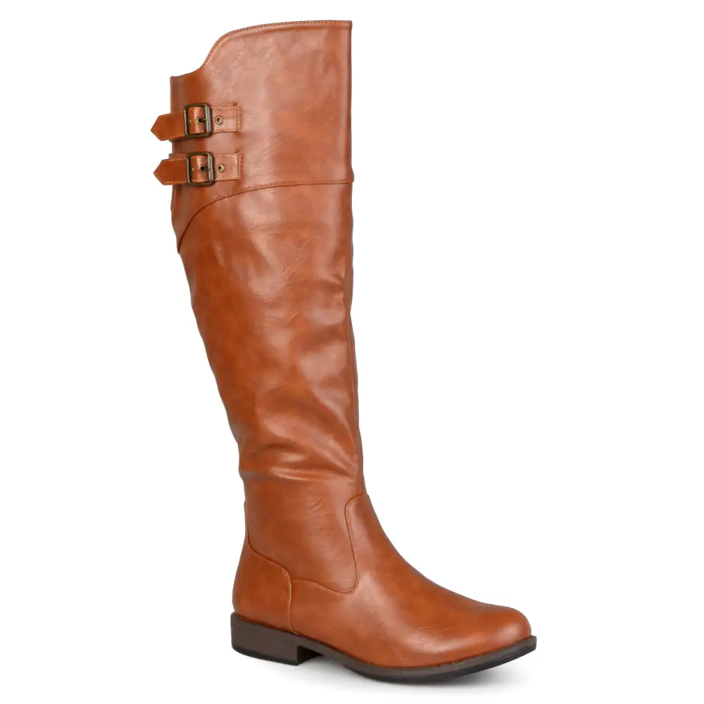 Double Strap Knee High Riding Boots
