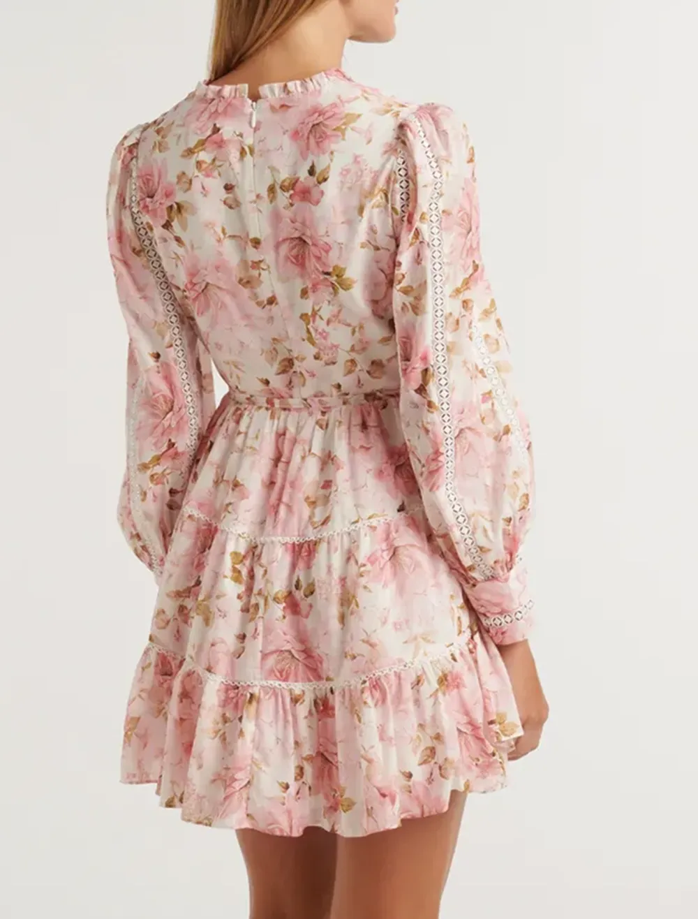 Trim-Detail Skater Dress