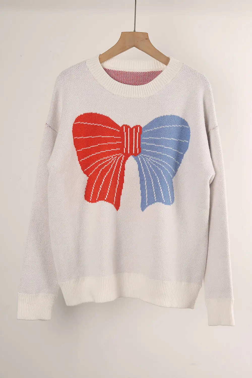 Pullover Sow Color Matching Sweater