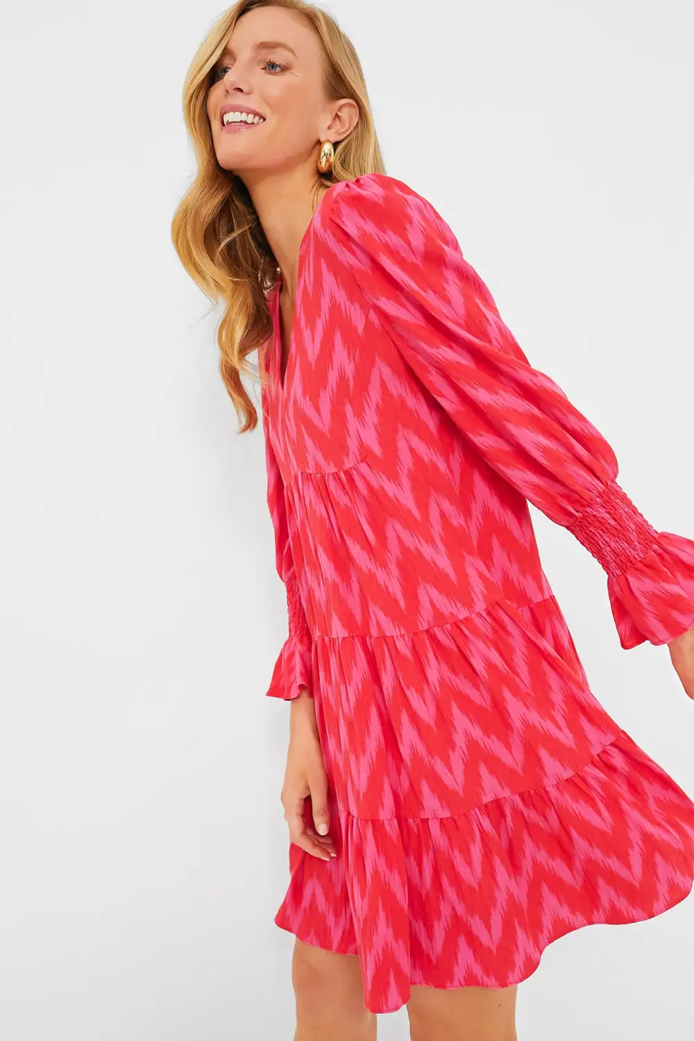 Hot Pink Ikat Kenzo Dress