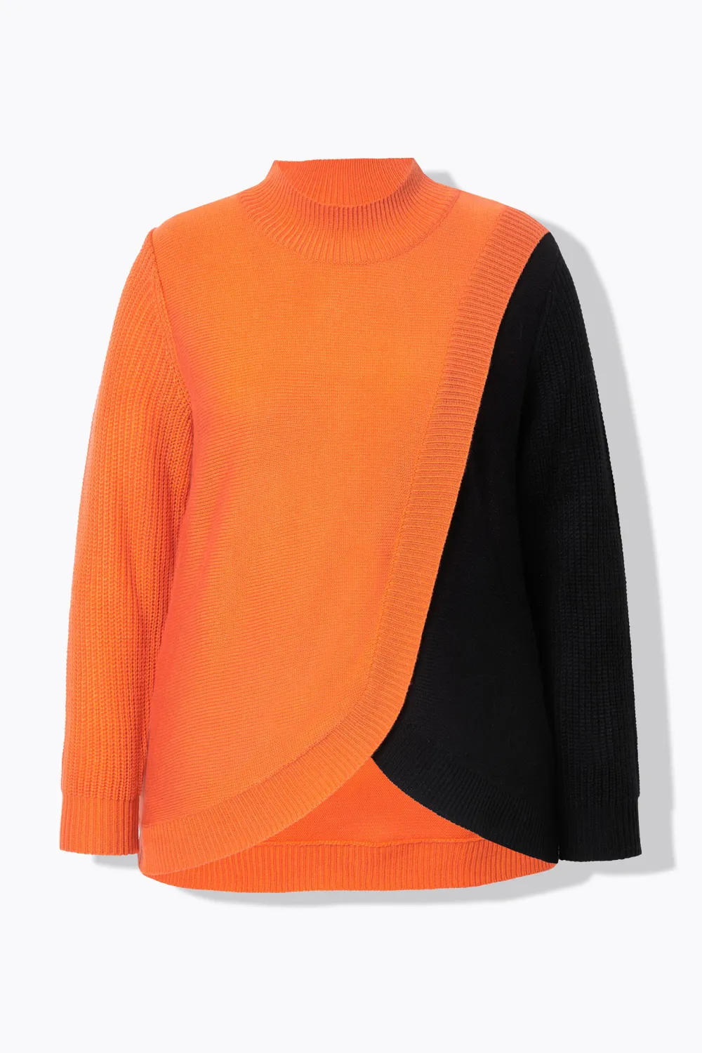 Splicing Round Neck Women's Sweater