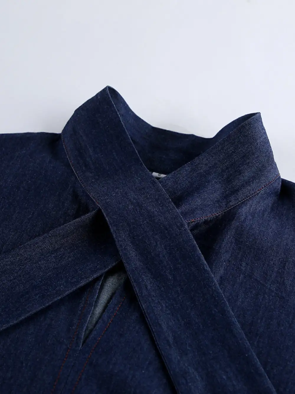 Everyday Denim Tie Jumpsuit