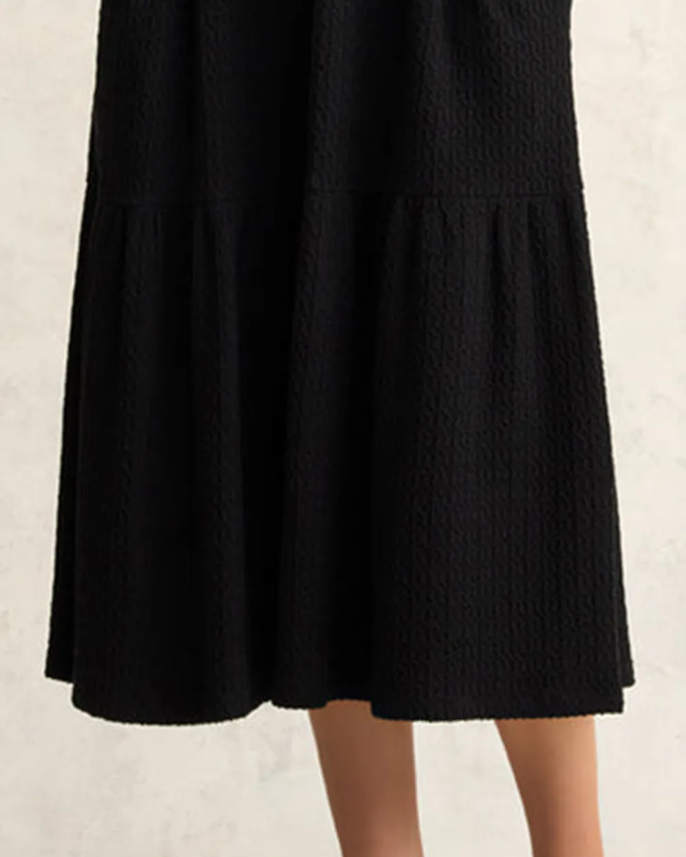 Textured Jacquard Midi Dress