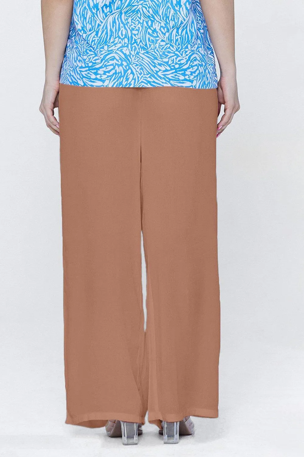 Soft Elastic Waist Women's Trousers