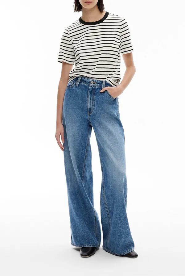 Striped Round-Neck T-Shirt