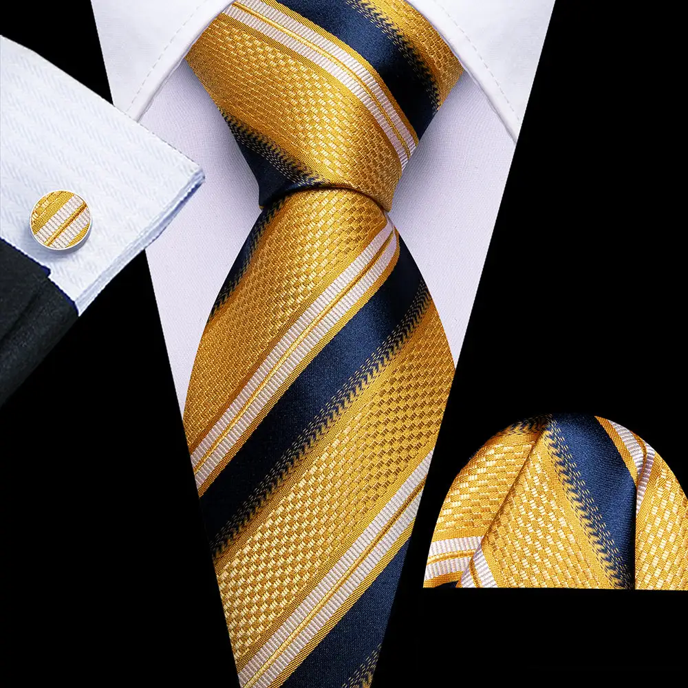 Tailored Striped Silk Necktie Set
