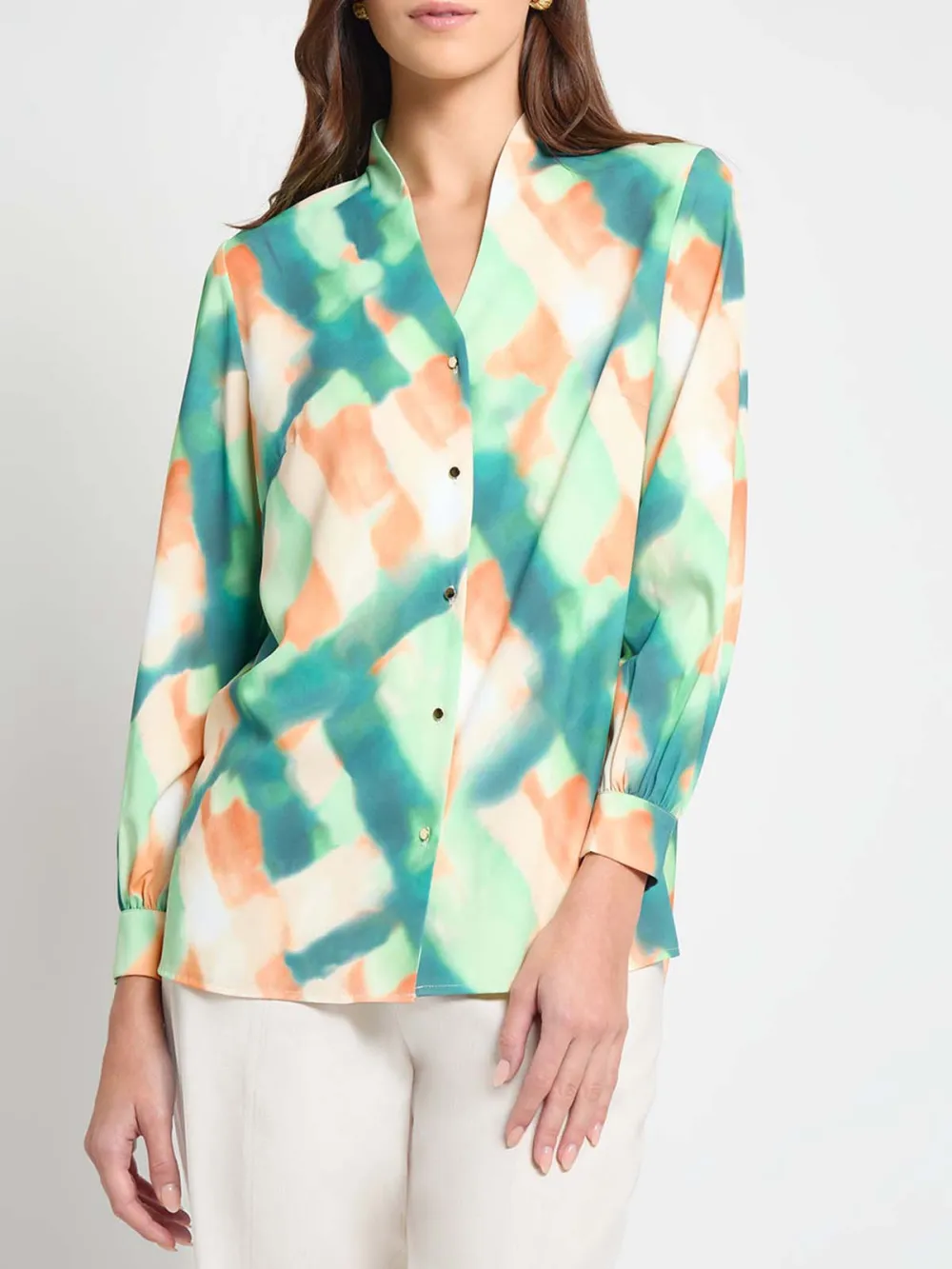 Modified Mandarin Collar Shirt