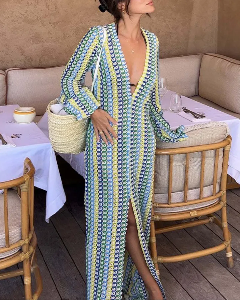 Easy Fit V-Neck Maxi Easy Dress