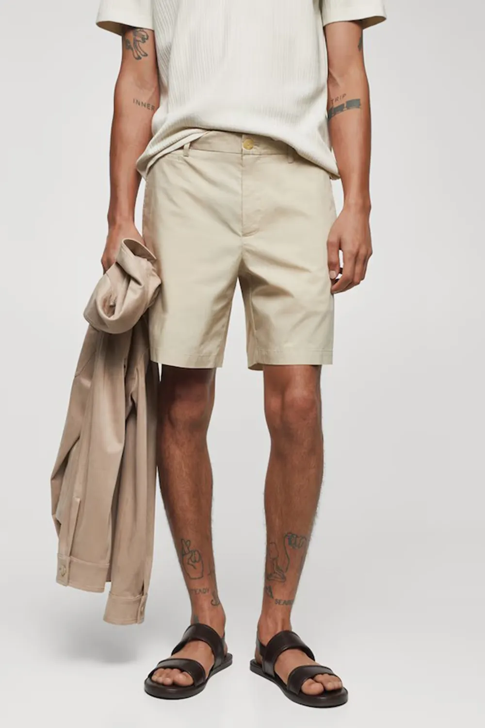 Slim Fit Cotton Shorts