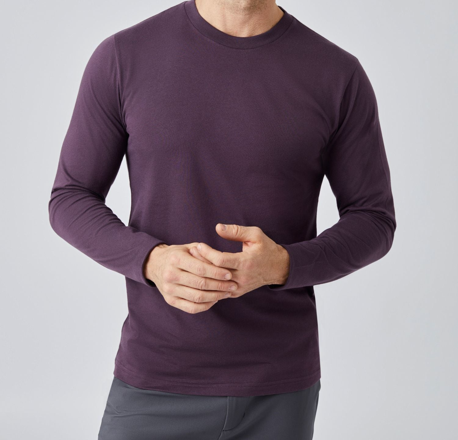 Nordic Purple Long Sleeve Crew Neck
