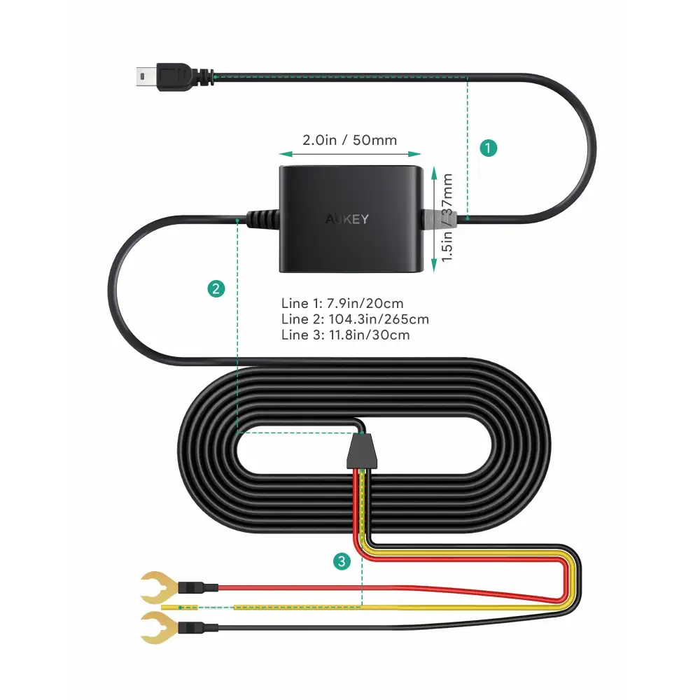 AUKEY Hardwire Kit for Dash Cam PM-YY