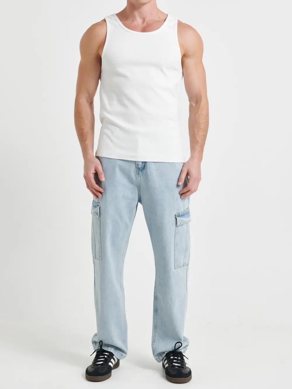 Simple And Soft Versatile ivory Tank Tops