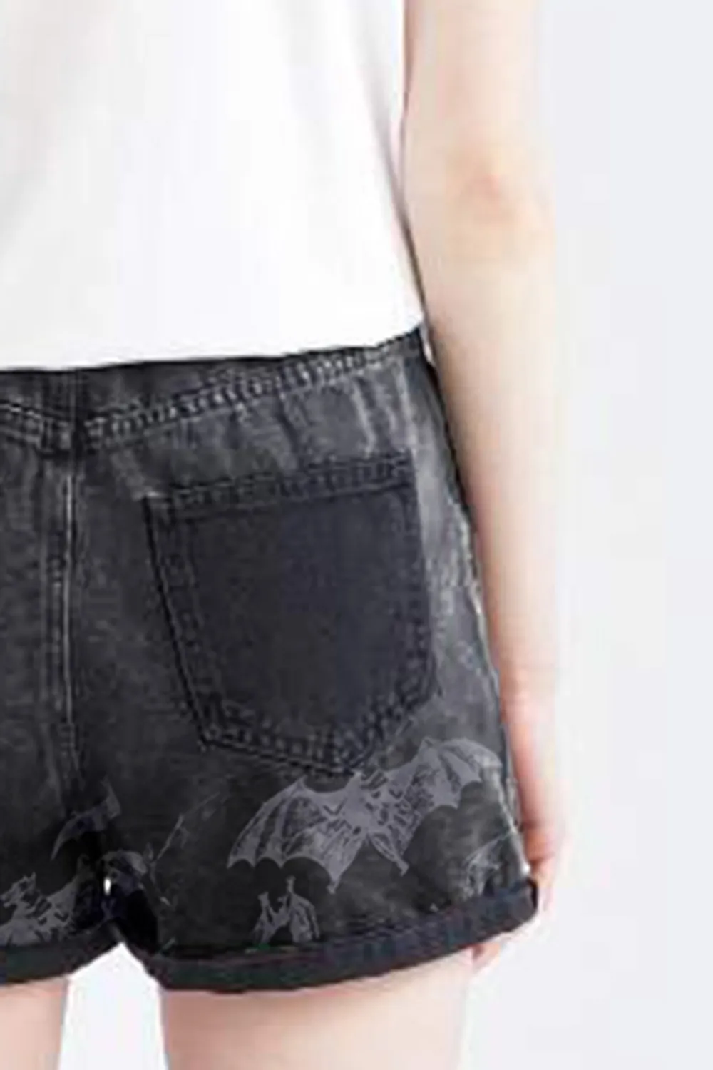 Paperbag Fit Mini Jean Short