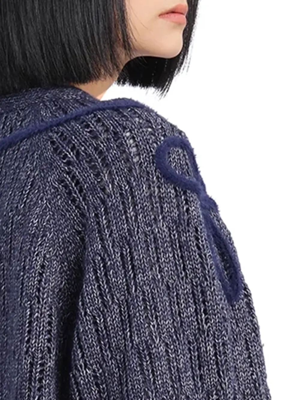 Textured Knit Cardigan Sweater