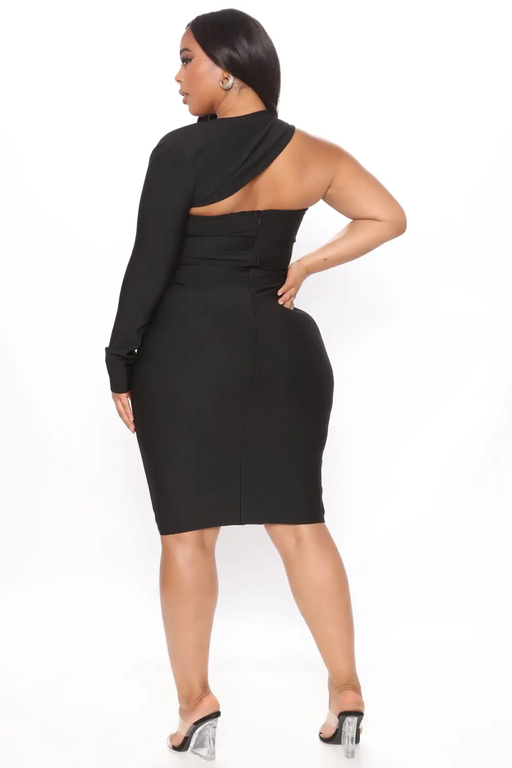 My Love Bandage Midi Dress - Black