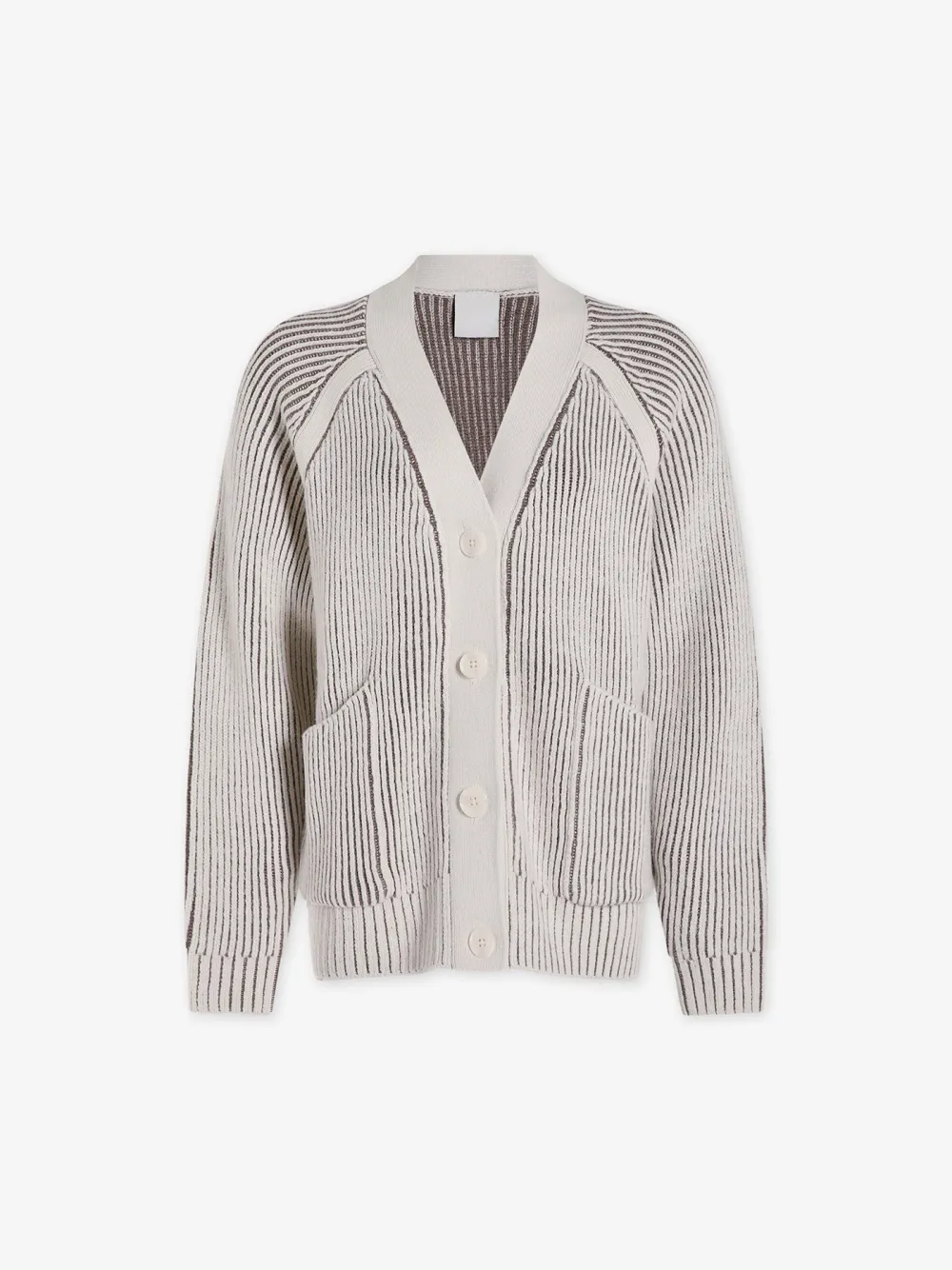 V-Neck Plated Cardigan