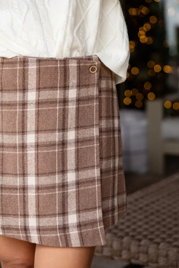Suede Mini Roomy Casual Skirt