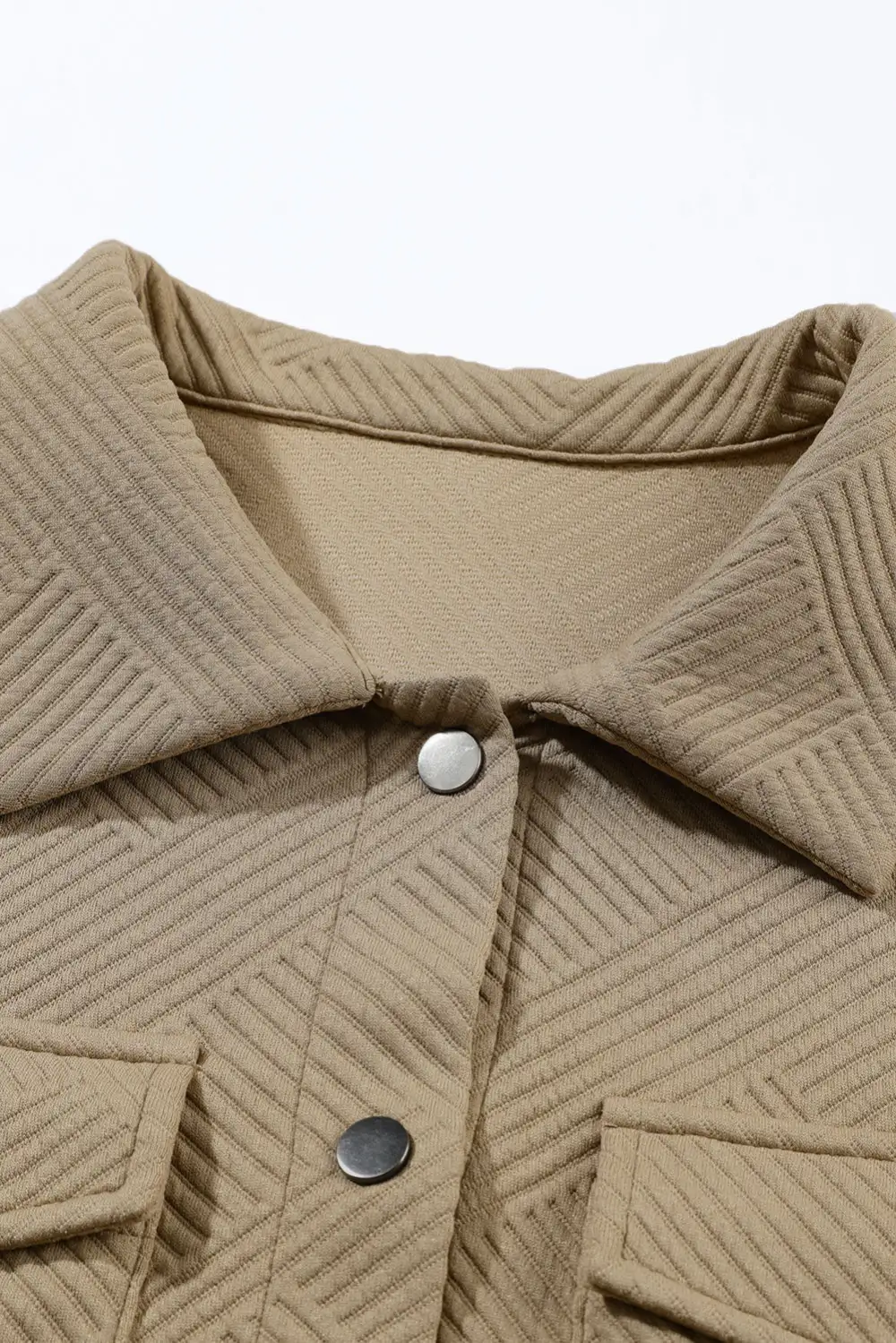 Everyday Pocket Flap Pocket Button Front Shacket