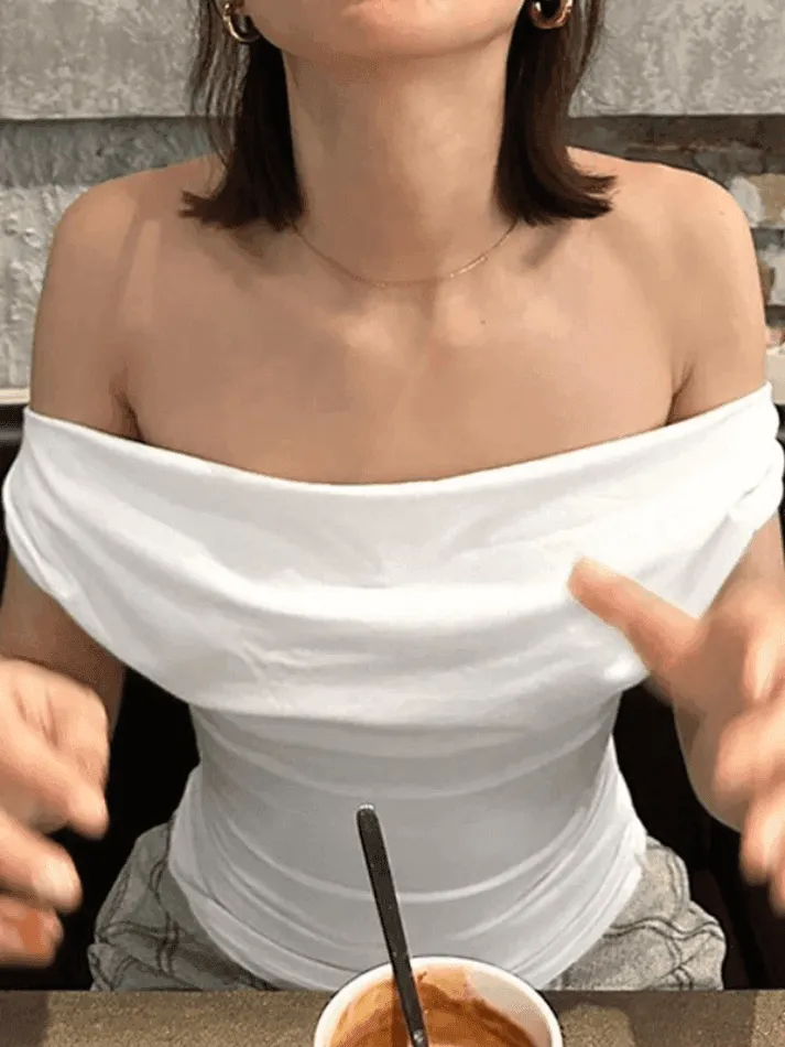 Cowl-Neck Backless Tie-Back Slim-Fit Tank Top