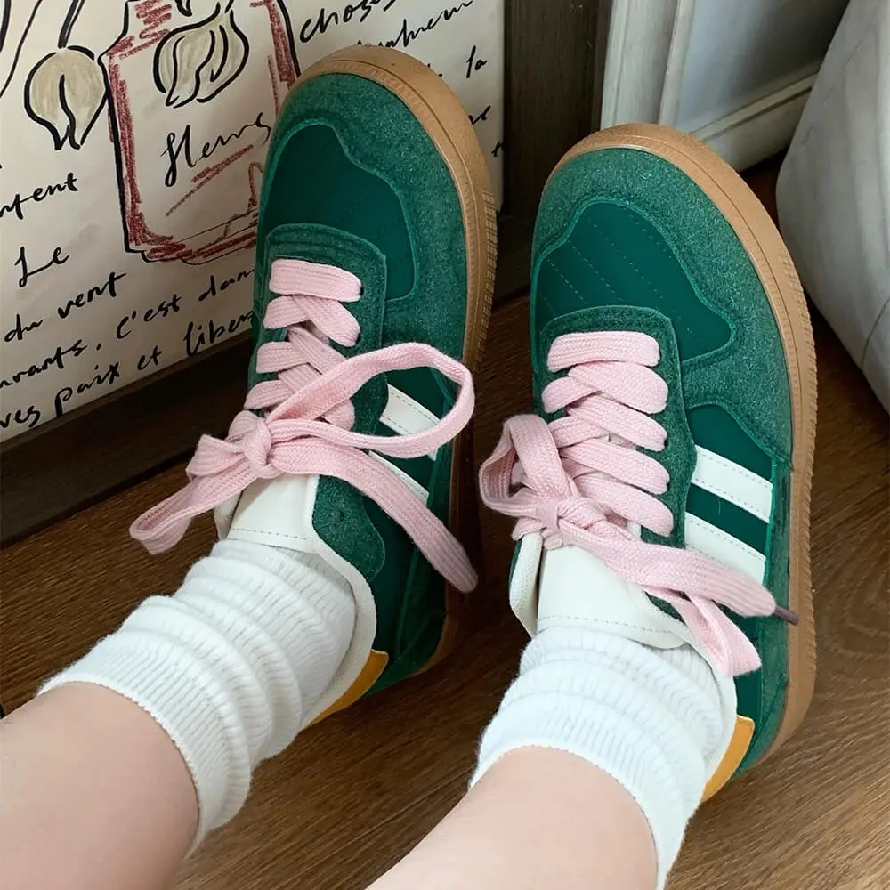 Saturday School Sneakers In Green