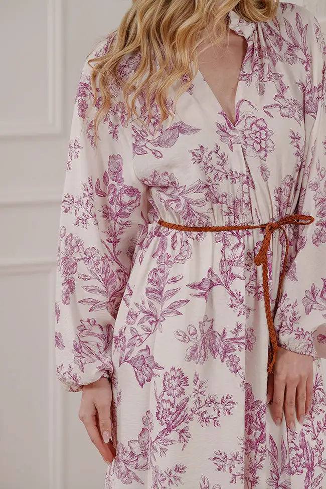 Midi V Neck Dress