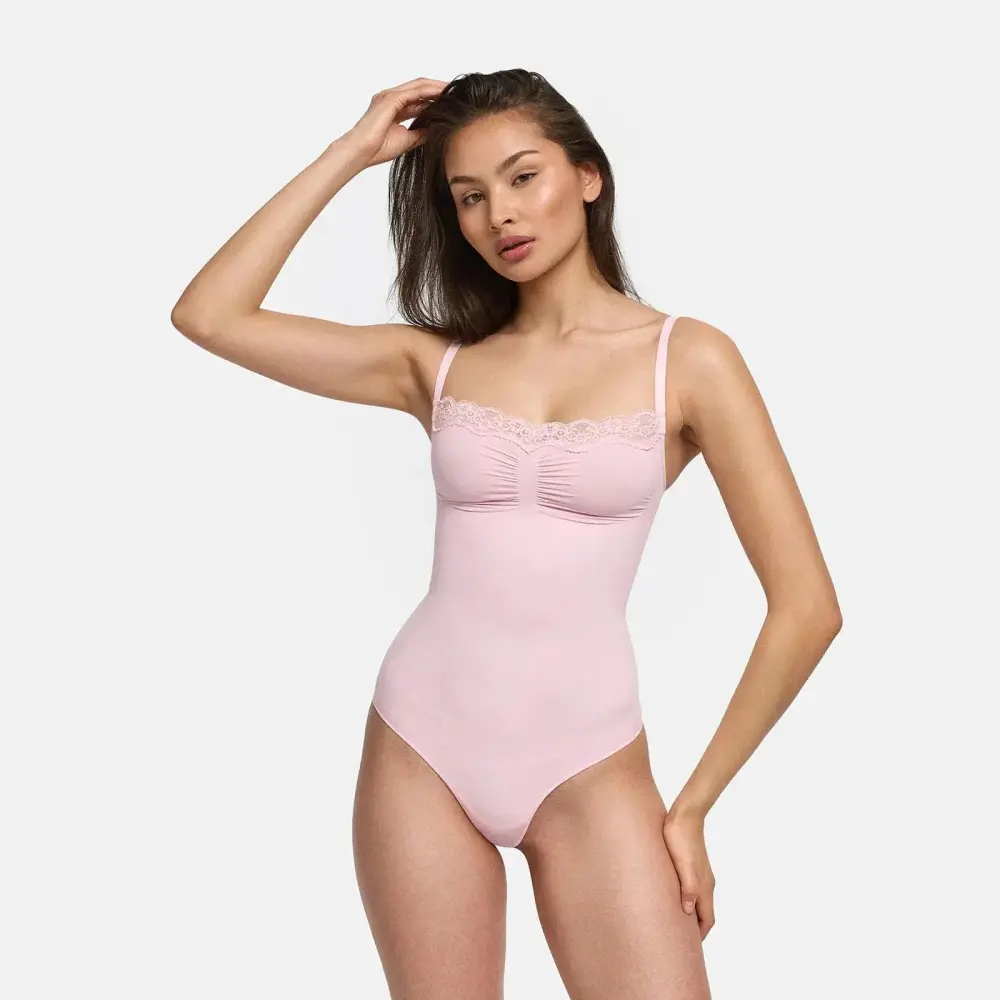 Sexy Lace Bodysuit Shapewear Tummy Control Butt Lifter Body Shaper Slimming Full Body Suit for Women
