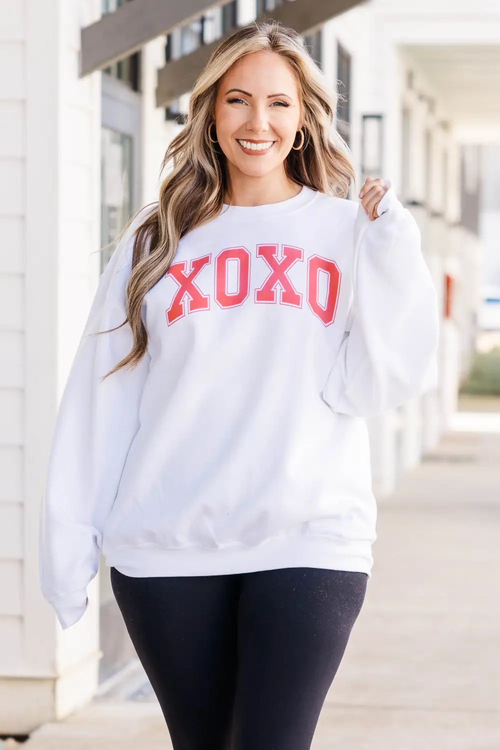 XOXO Sweatshirt, White