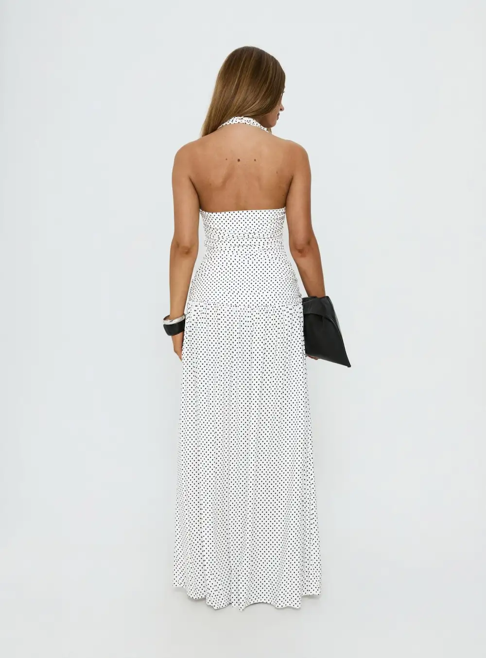 Sleek Occasion Halter Maxi Dress