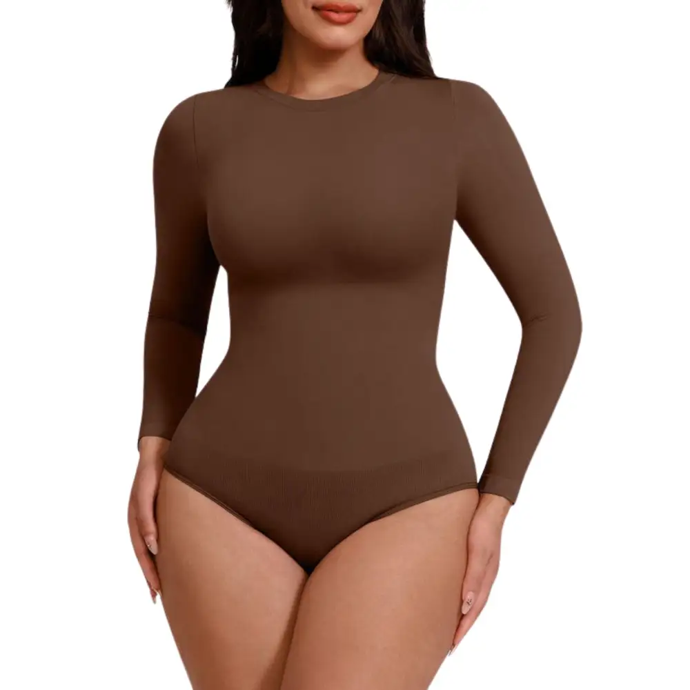 Contour Fit Long Sleeve Shaping Bodysuit