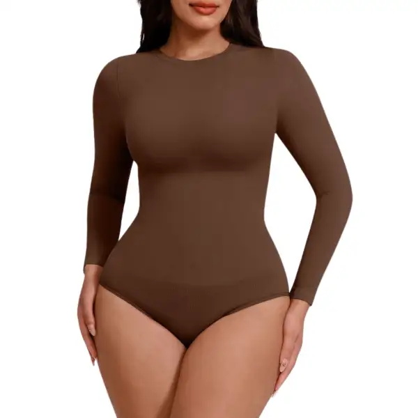 Contour Fit Long Sleeve Shaping Bodysuit