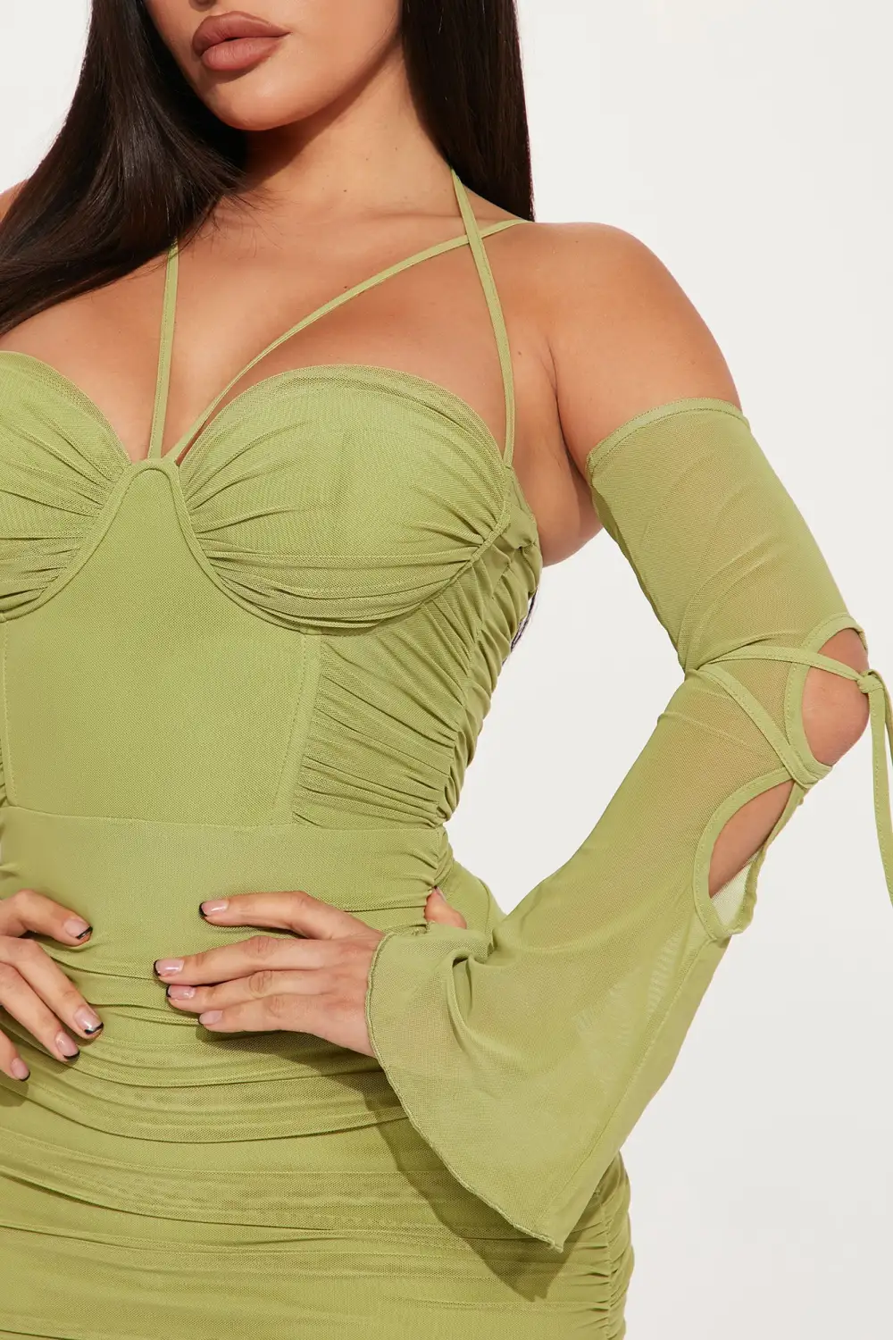 Demie Mini Dress - Chartreuse