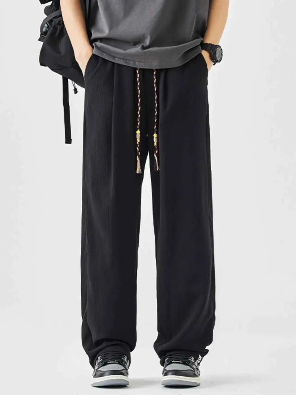 Loose Fit Drawstring Pants