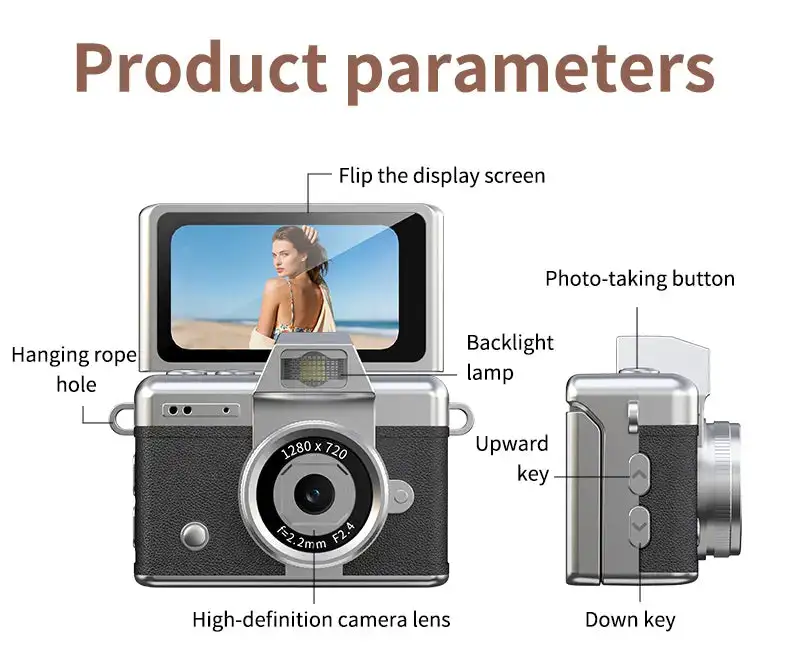 Ultra-Compact Retro Pocket Camera