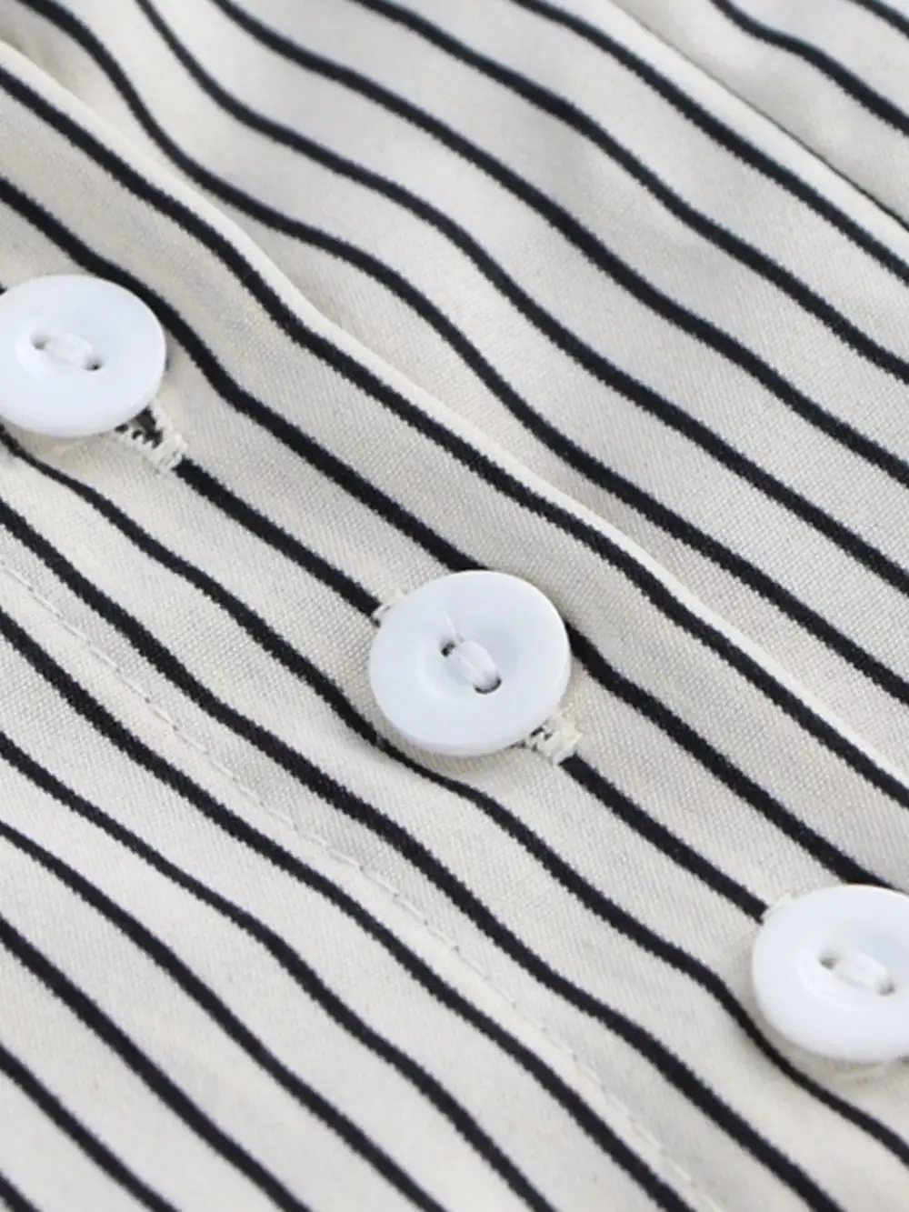 Striped Cinched Waist Shirt