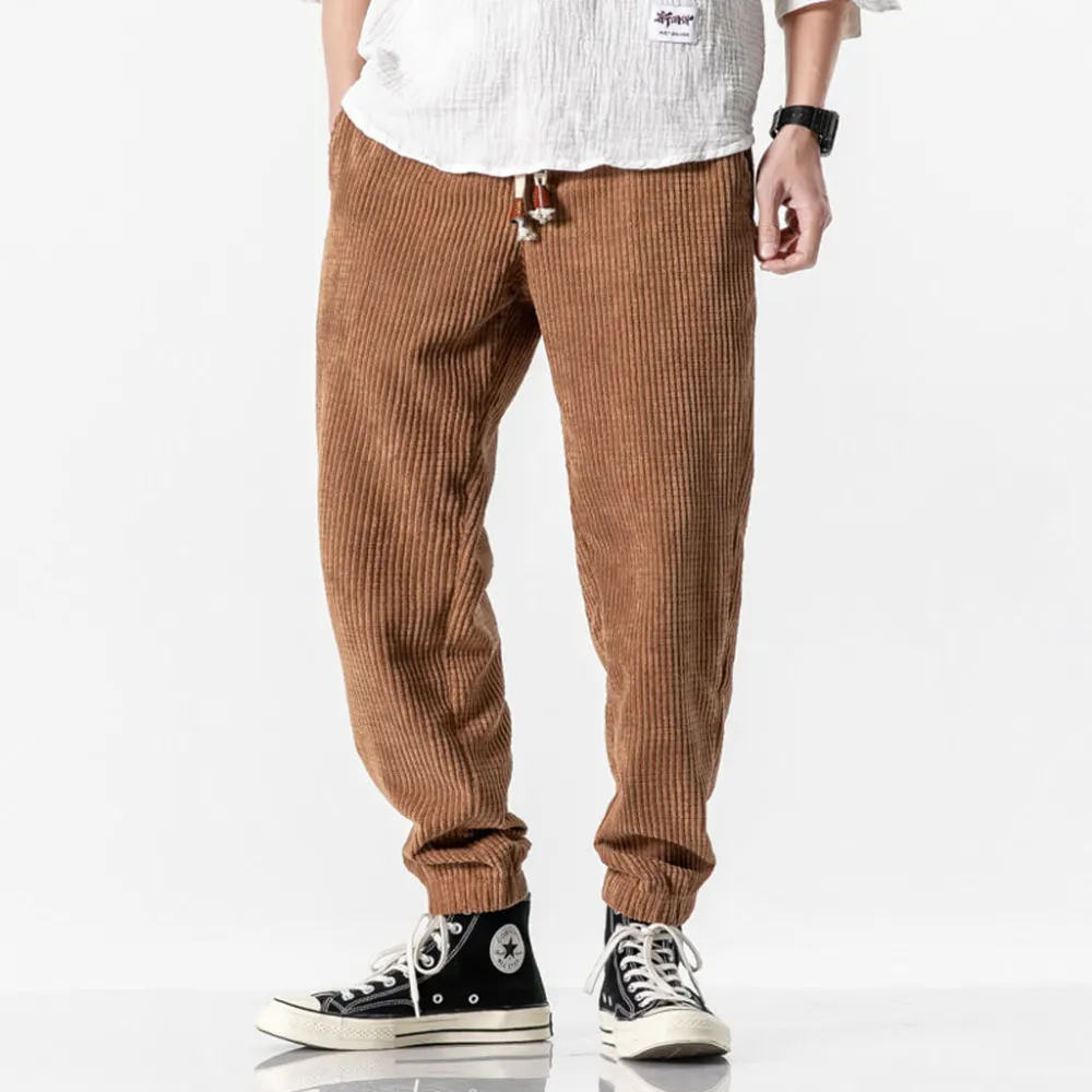 Soft Corduroy Tapered Pants