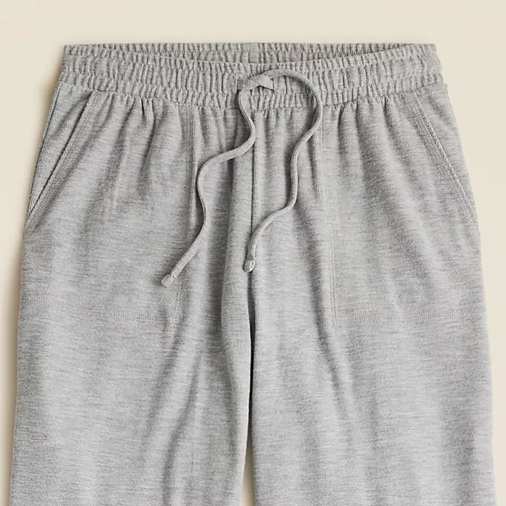 Soft Rib Wide-Leg Sweatpants