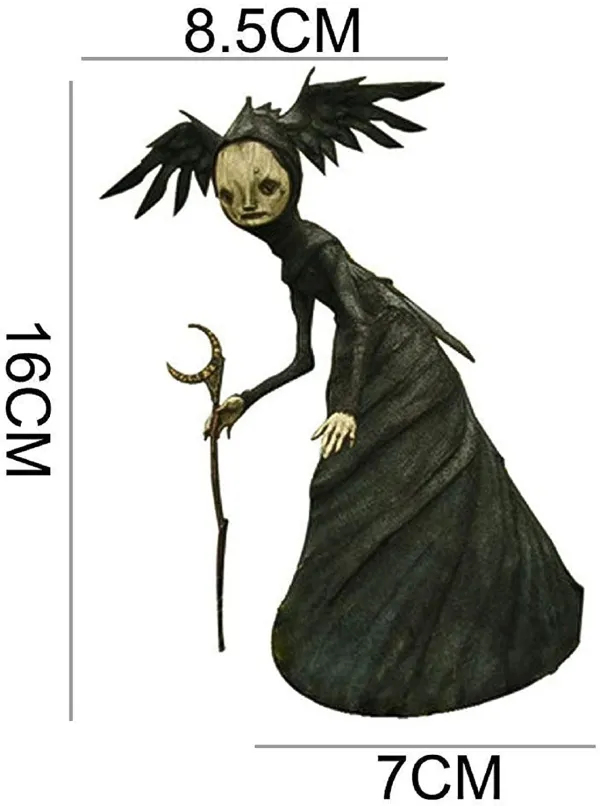 Halloween Witch Figurine Statue Resin Creepy Witch Sculptures Garden Decoration for Home Patio Yard Lawn Porch Garden Decoration