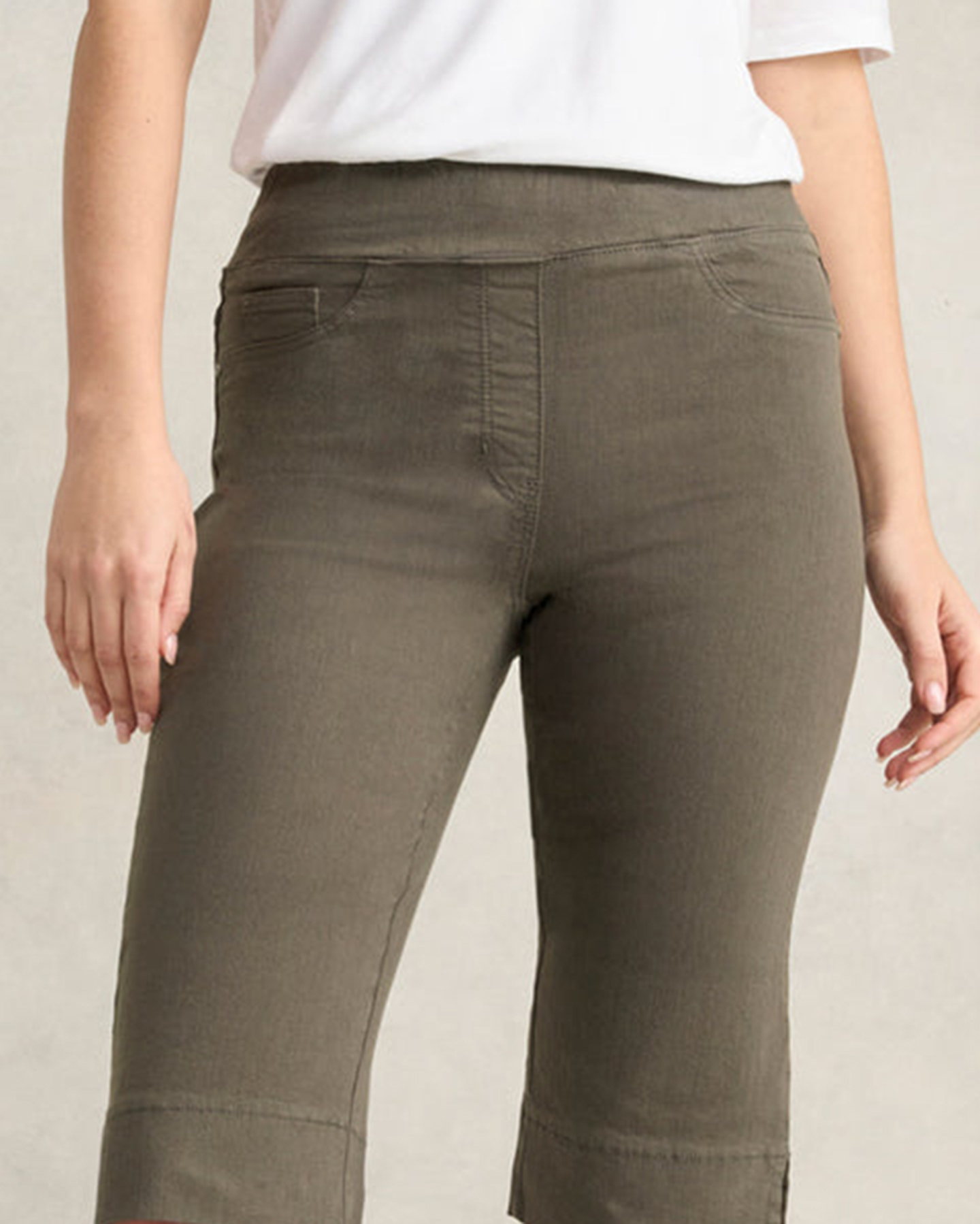 Twill Knee Length Shorts