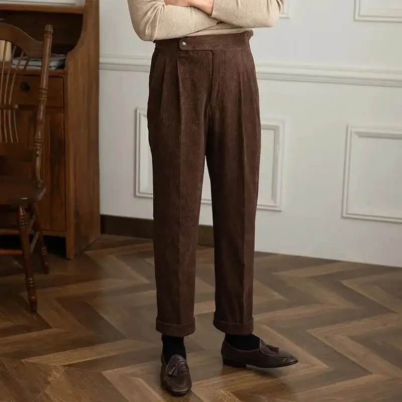 Men's Relaxed Corduroy Casual Trousers