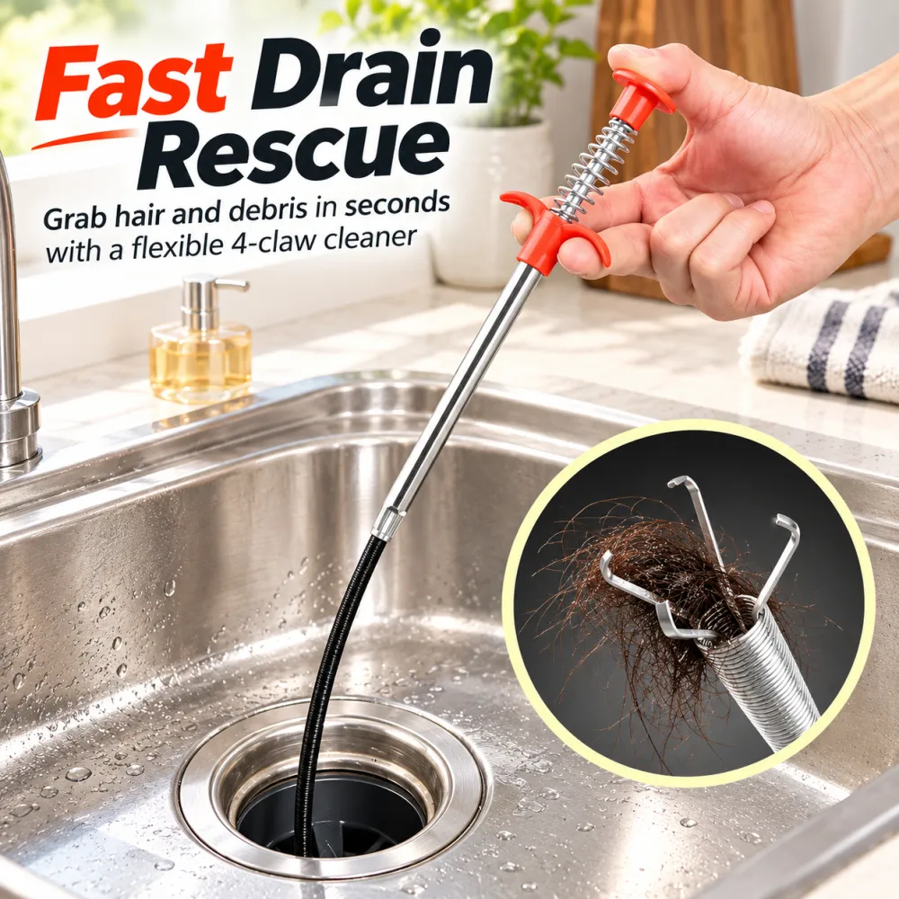 Household Drain Clog Remover Tool