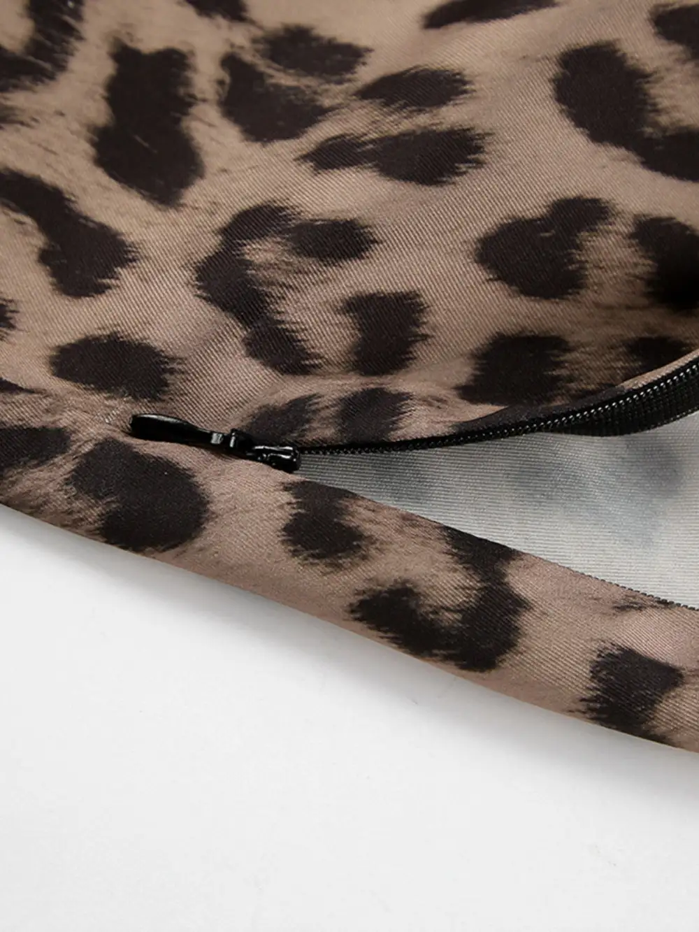 Comfort Printed Leopard Skirt